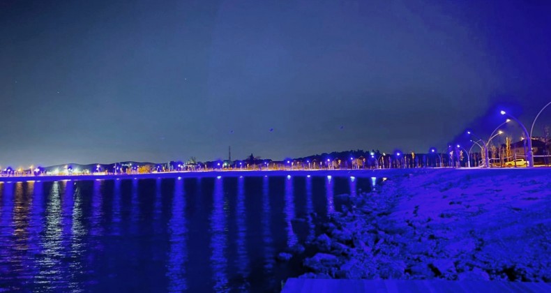 Balyanoz Sahil Parkı gece bir başka güzel olacak