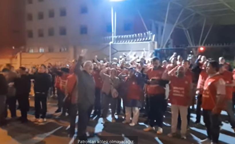 Solar işçisi eylemde