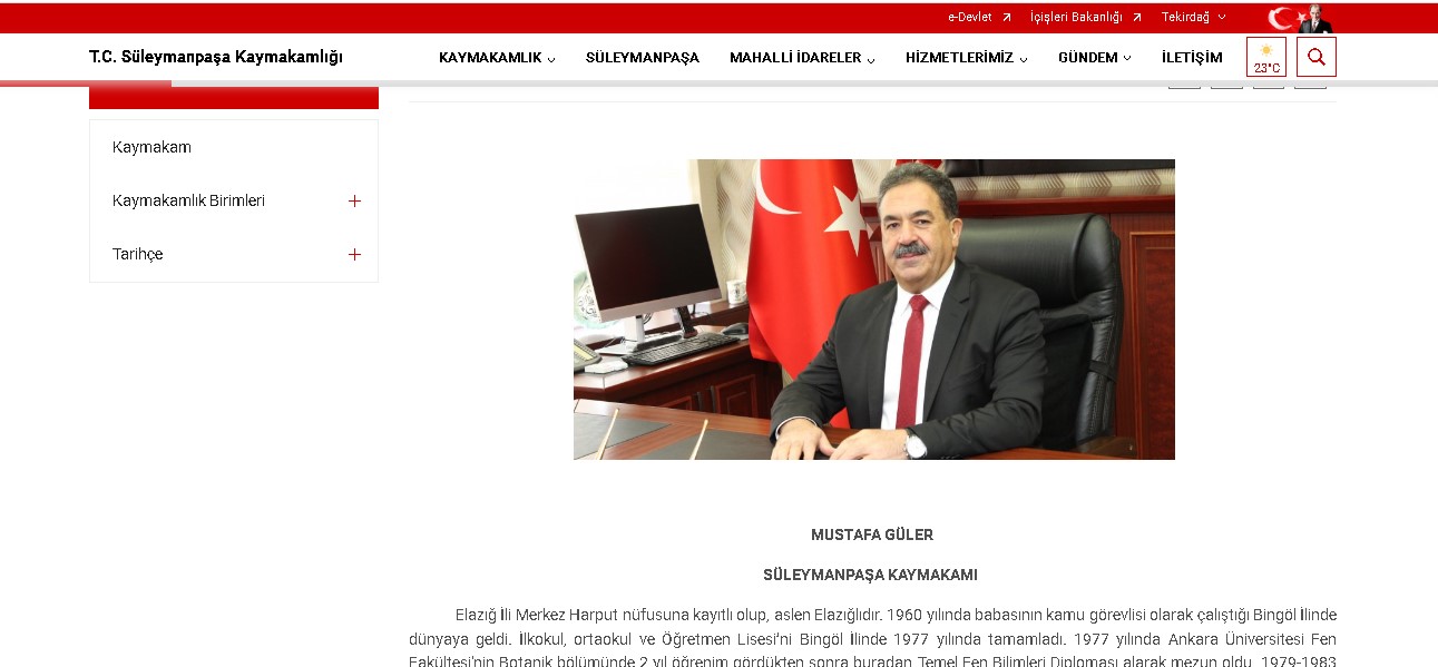 güler yeni görevine başladı