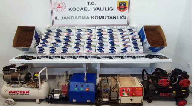 Kocaeli Jandarma’dan Kaçak Tütün operasyonu