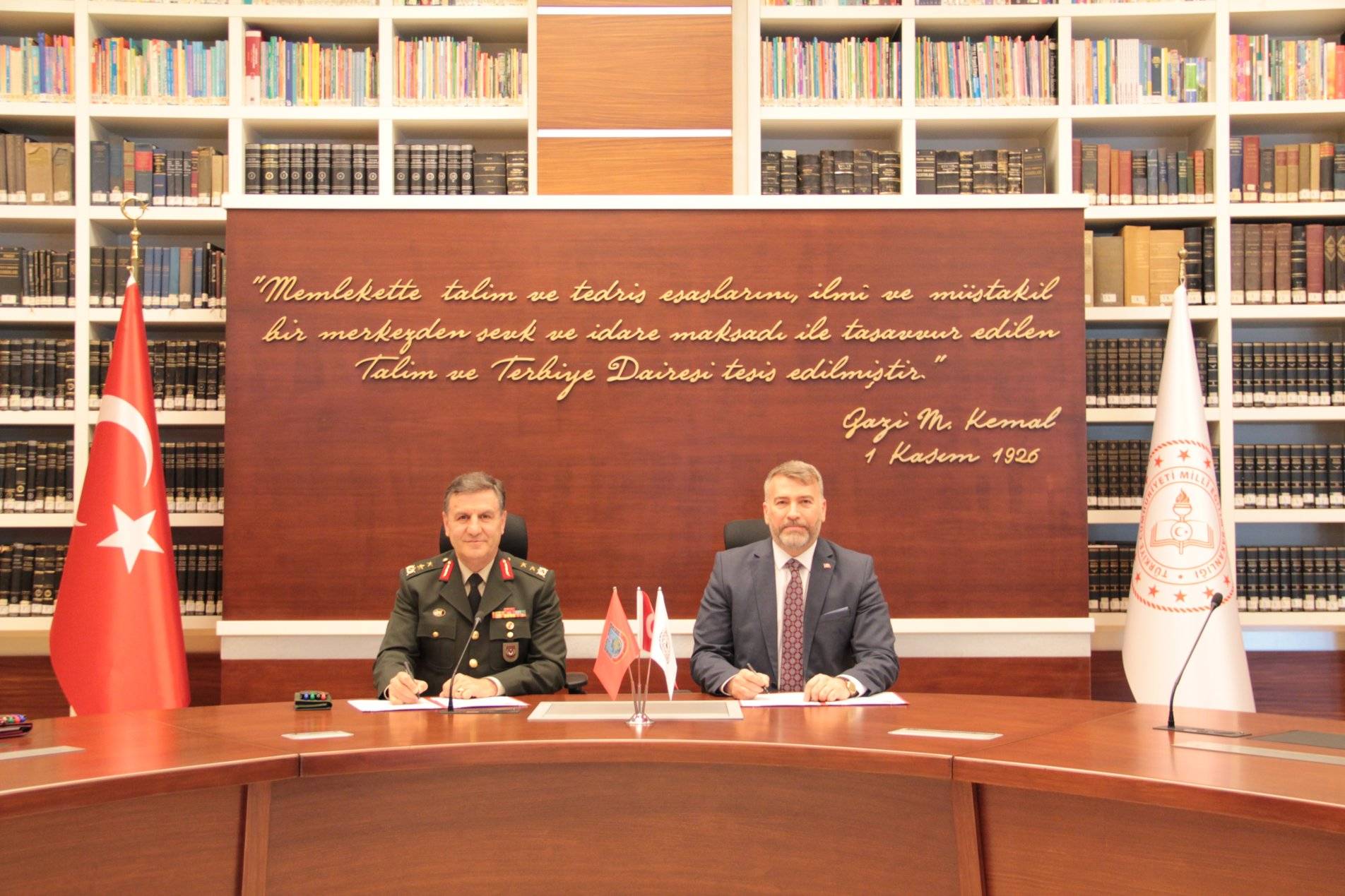 Millî Eğitim Bakanlığı ve Millî Savunma Bakanlığı Arasında Harita İş Birliği Protokolü