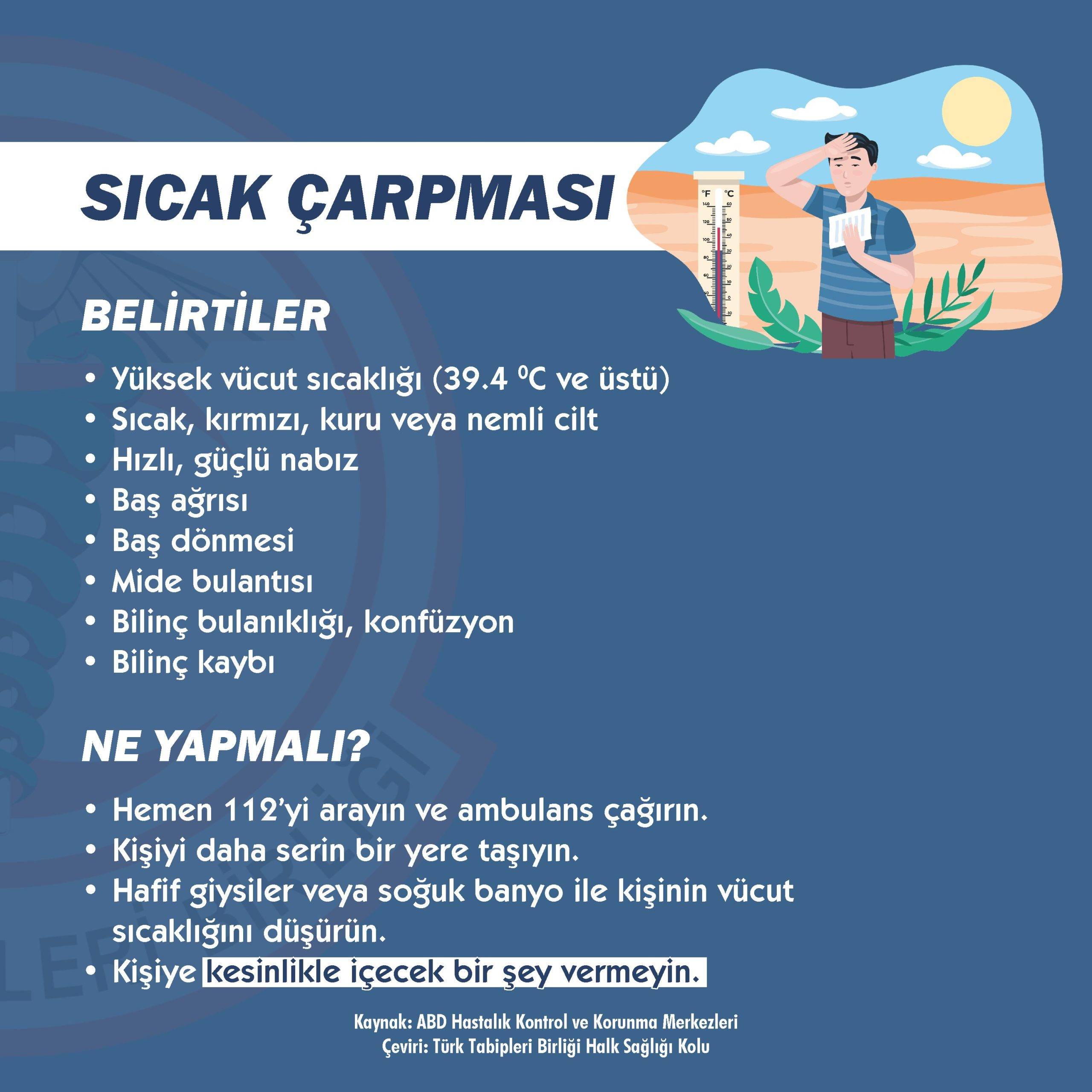 TTB’den Aşırı Sıcaklara Dikkat Uyarısı!