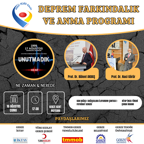 DEPREM ANMA DAVET
