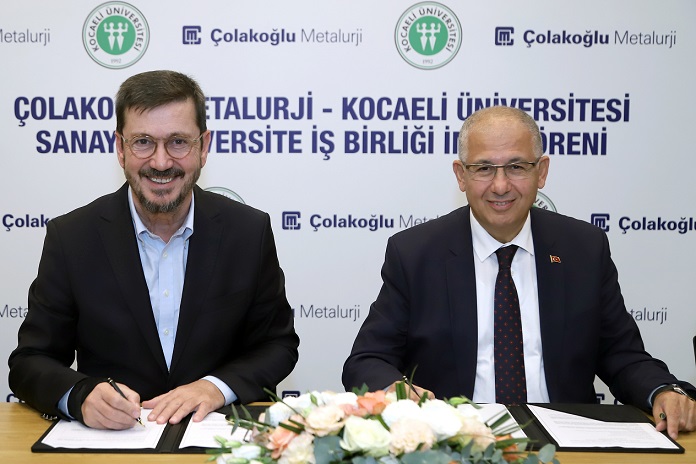Çolakoğlu Metalurji Genel Müdürü Uğur Dalbeler - Kocaeli Üniversitesi Rektörü Prof. Dr. Nuh Zafer C (1)