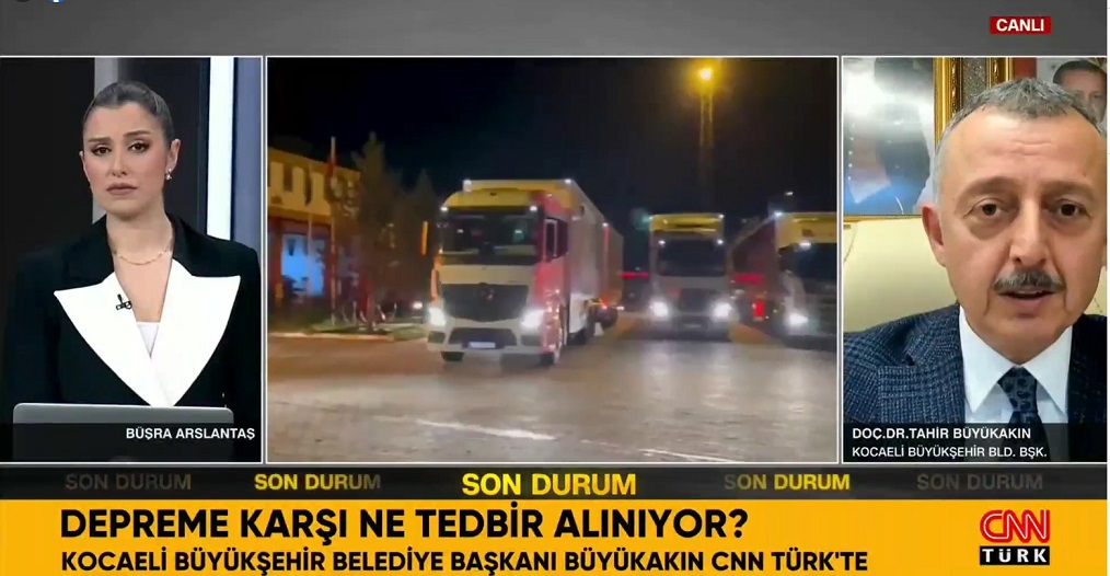 Başkan Büyükakın Deprem bölgesinden elimizi çekmedik