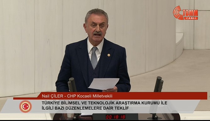 CHP’li Çiler TBMM Genel Kurul’da konuştu: “Gözbebeğimiz TÜBİTAK kendi benliğinden kopartılıyor, bu çok düşündürücü!”