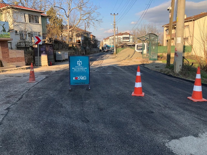 Gebze Cumaköy'de yol onarımı (3)