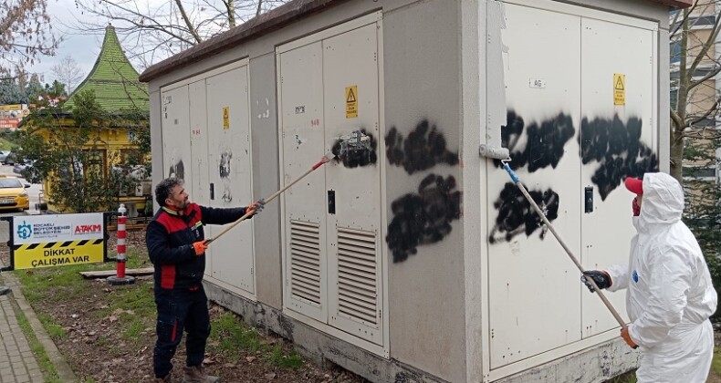 Kocaeli genelindeki trafolar kötü görüntüden kurtarılıyor!