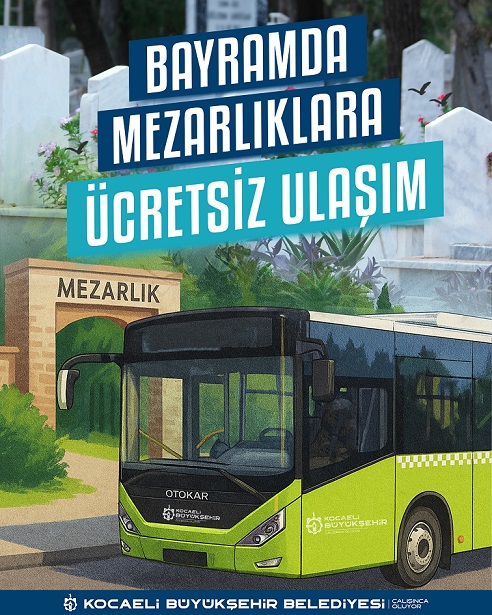 Büyükşehir'den bayramda mezarlıklara ücretsiz ulaşım (1)