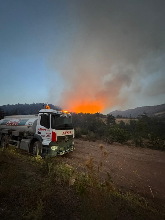 Büyükşehir A Takımı, yangınlar için seferber oldu (5)