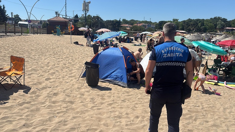 Kandıra sahillerinde çadır denetimi (6)