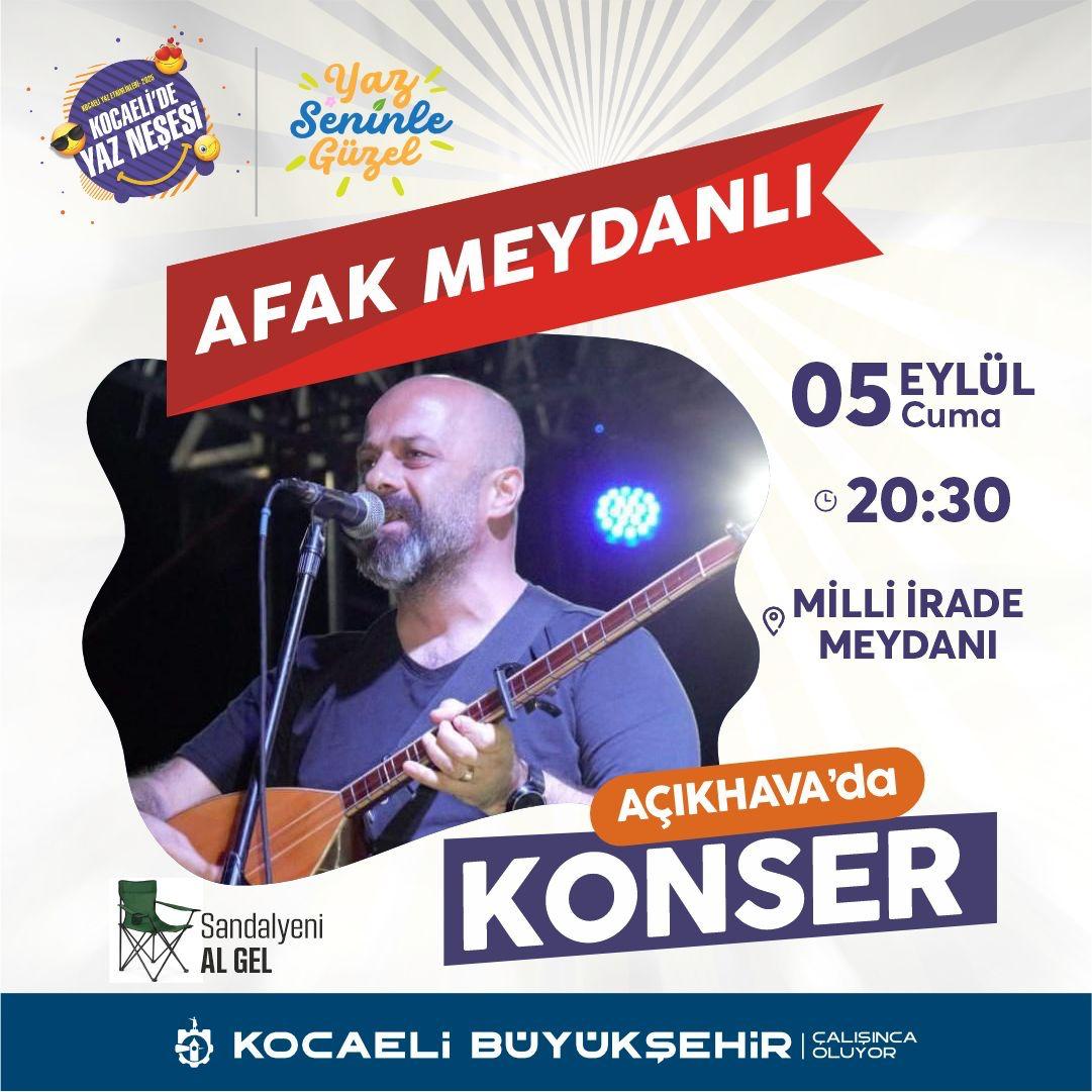 Afak Meydanlı, Milli İrade Meydanı'nda sahne alacak