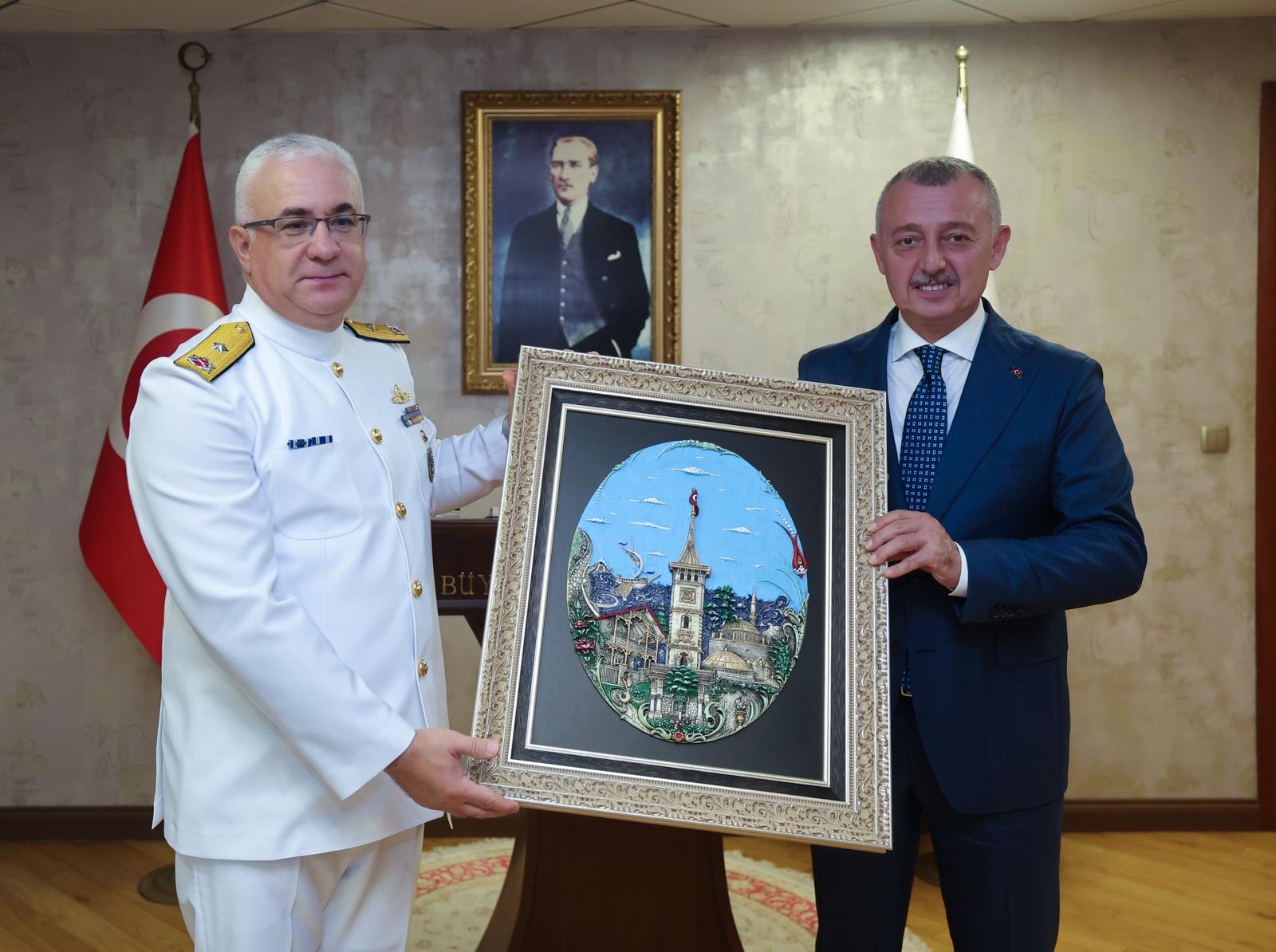 Garnizon Komutanı'ndan Başkan Büyükakın'a iadei ziyaret (1)