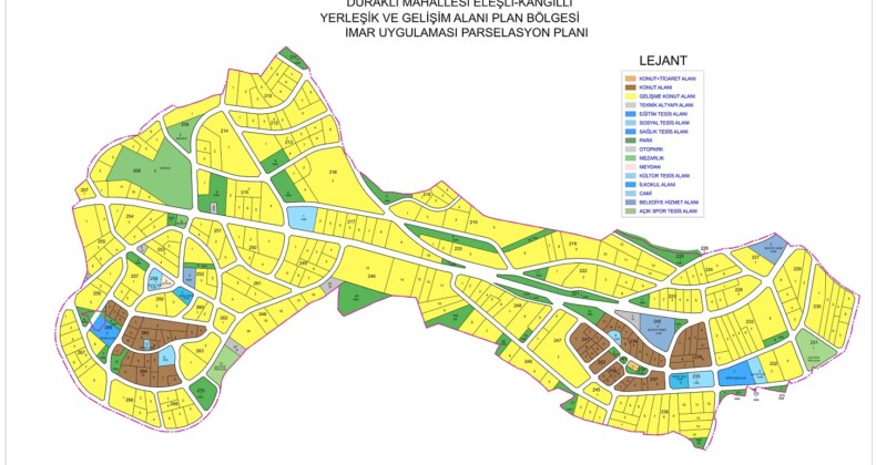 Duraklı Mahallesi’nde 69 hektarlık alanda imar uygulaması tamamlandı
