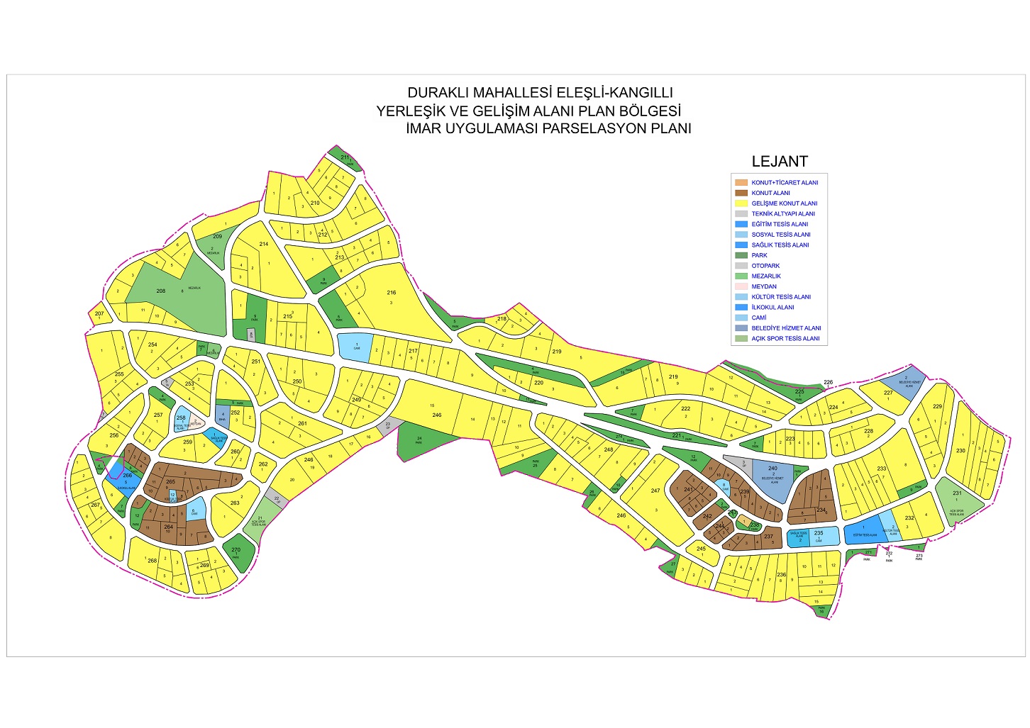 DURAKLI MAH. ELEŞLİ-KANGILLI