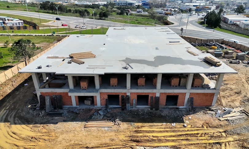 Gebze İtfaiye Hizmet Binası’nda ilerleme yüzde 60