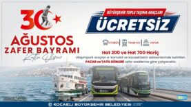 Zafer Bayramı’nda Kocaeli’de ulaşım ücretsiz (2)