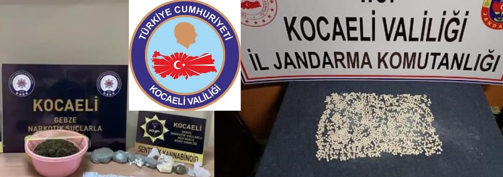 Kocaeli’de uyuşturucu operasyonları: 156 olayda, 169 kişiye adli işlem yapıldı, 16 kişi tutuklandı