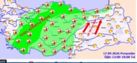 kuvvetli yağış uyarısı