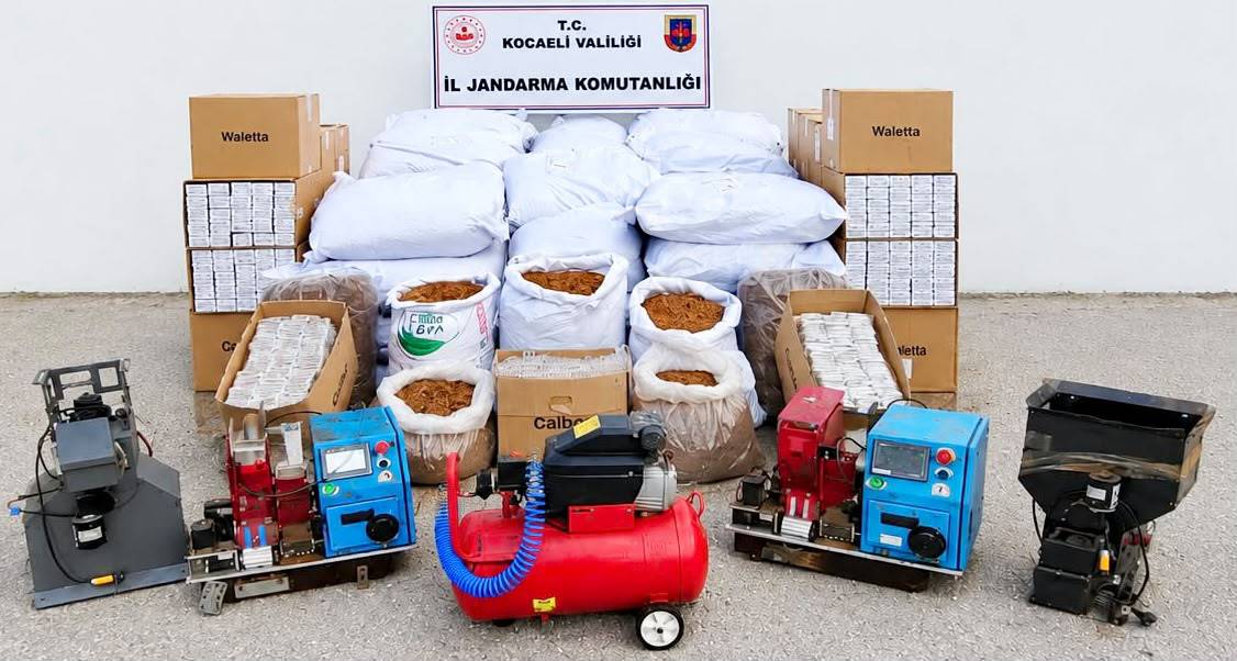 Körfez’de 1.1 ton kıyılmış kaçak tütün, 155 bin adet kıyılmış kaçak makaron ele geçirildi